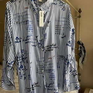 New with tags Chico’s blouse Martini Glasses